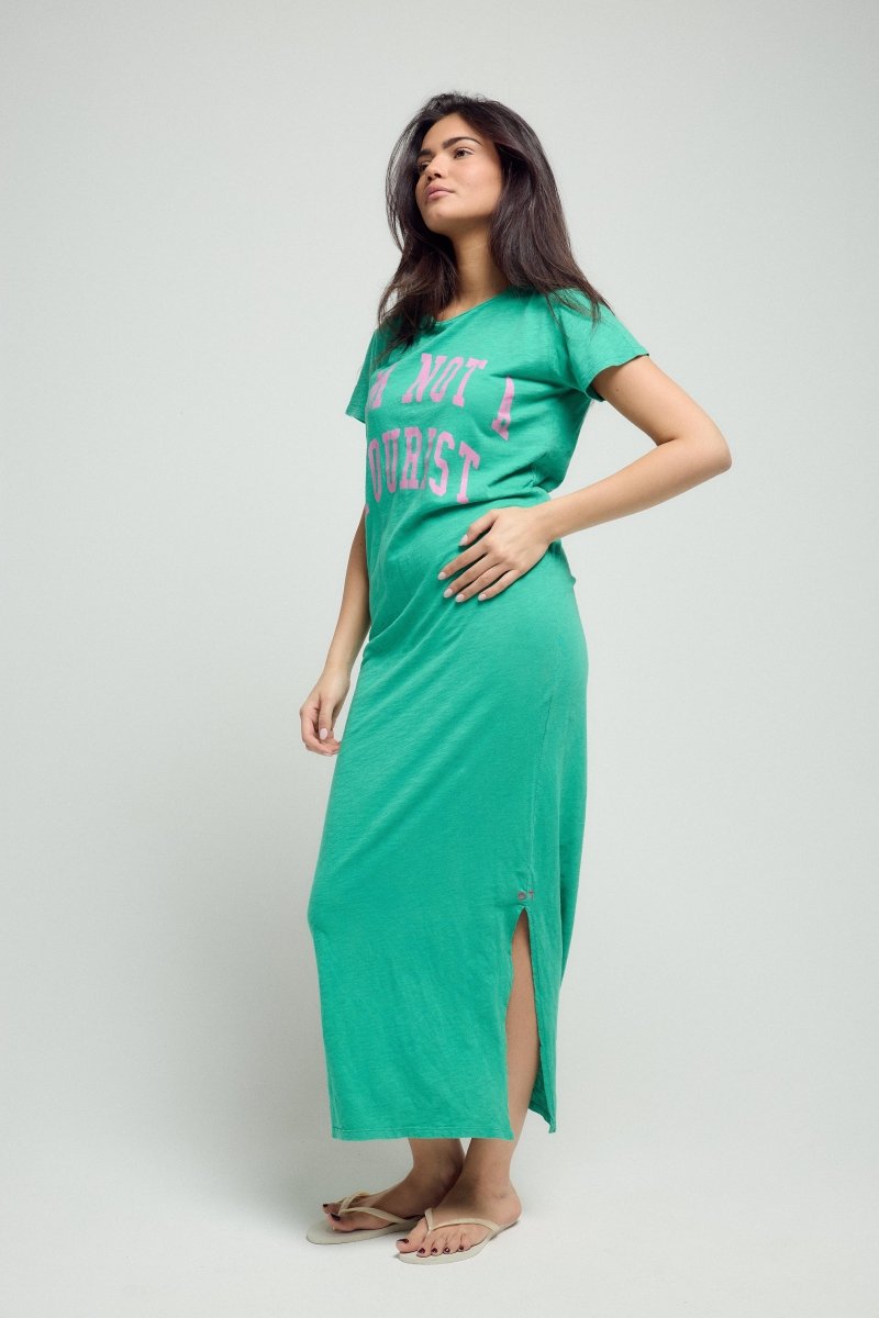 ROBE MARGARETH GREEN XS - ONE TEE