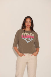 T - SHIRT ANNA CHOCOLAT XS - ONE TEE