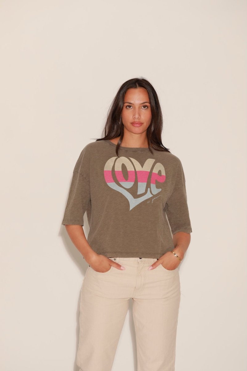 T - SHIRT ANNA CHOCOLAT XS - ONE TEE