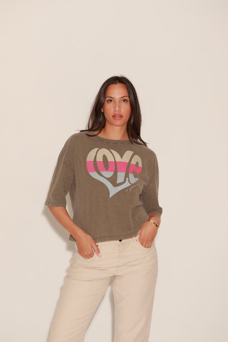 T - SHIRT ANNA CHOCOLAT XS - ONE TEE