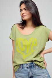 T - SHIRT ANNA LIN KAKI XS - ONE TEE
