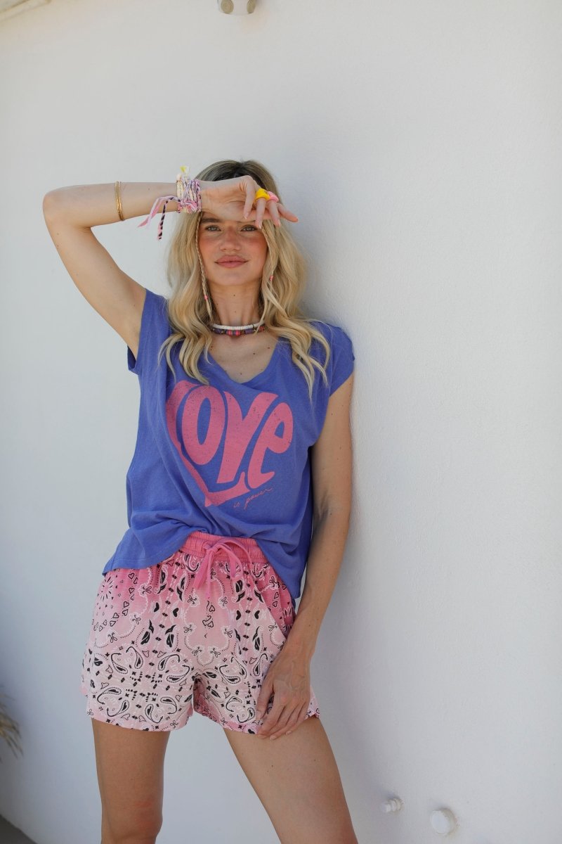 T - SHIRT ANNA LIN PURPLE XS - ONE TEE