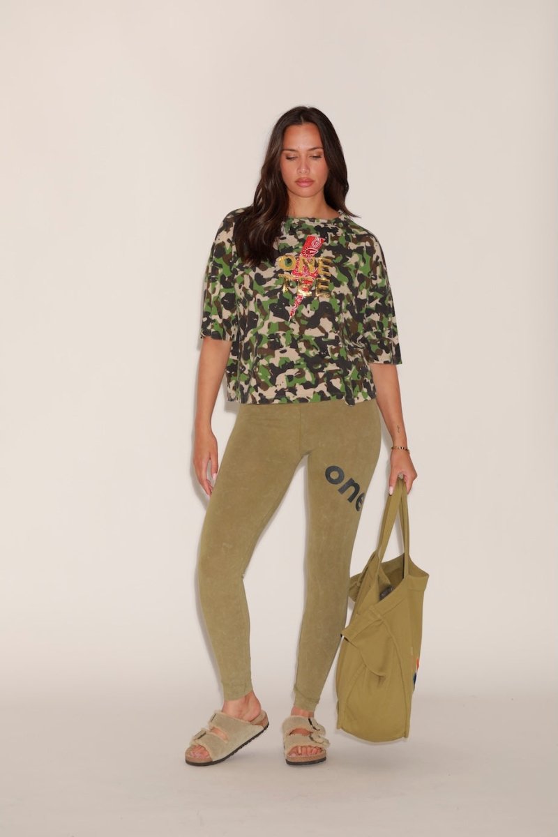 T - SHIRT AVA CAMOUFLAGE CAMOUFLAGE XS - ONE TEE