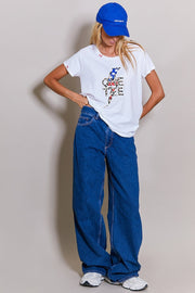 T - SHIRT AVA USA XS - ONE TEE