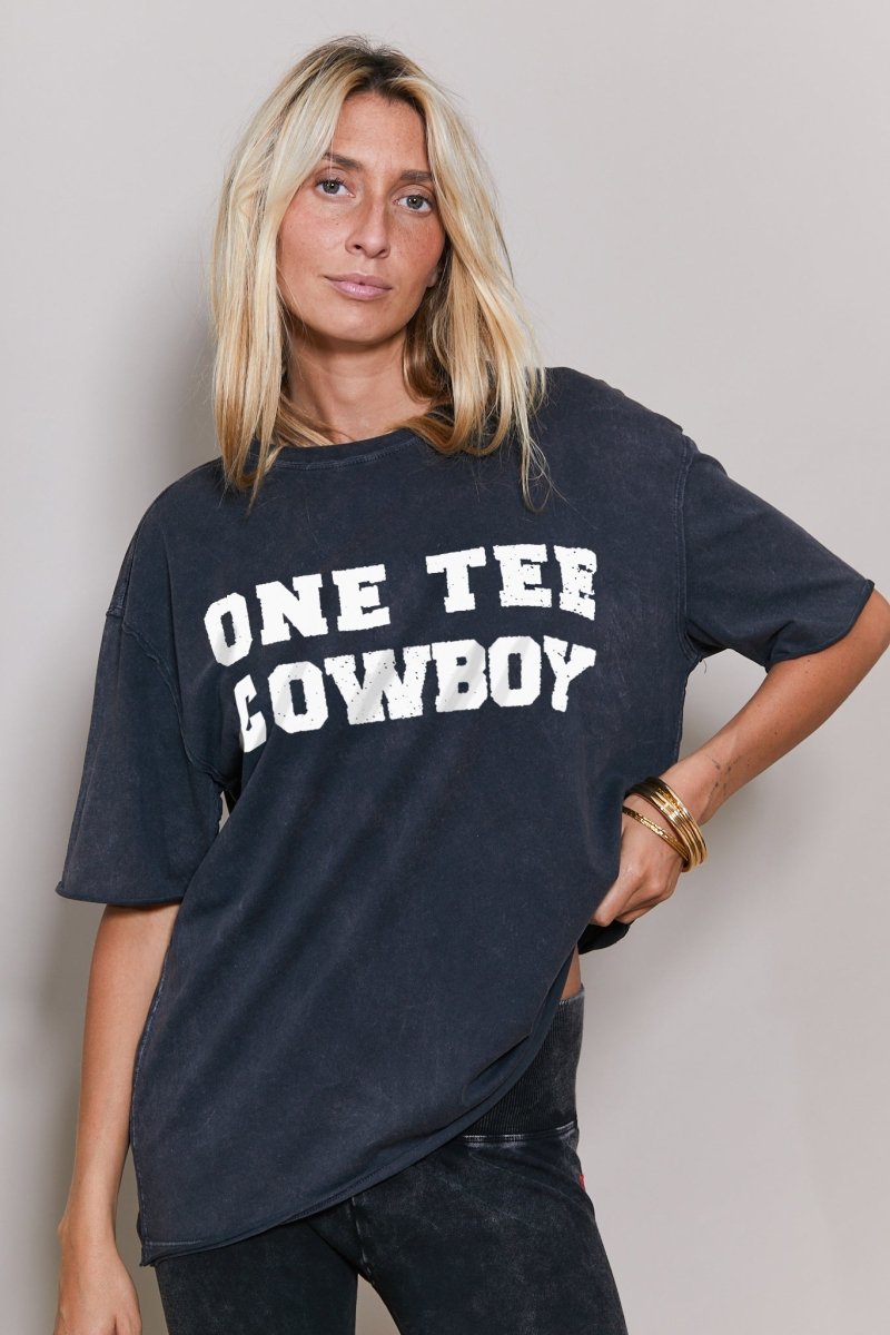 T - SHIRT CHARLY PRINT WHITE CARBONE XS - ONE TEE