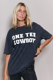 T - SHIRT CHARLY PRINT WHITE CARBONE XS - ONE TEE