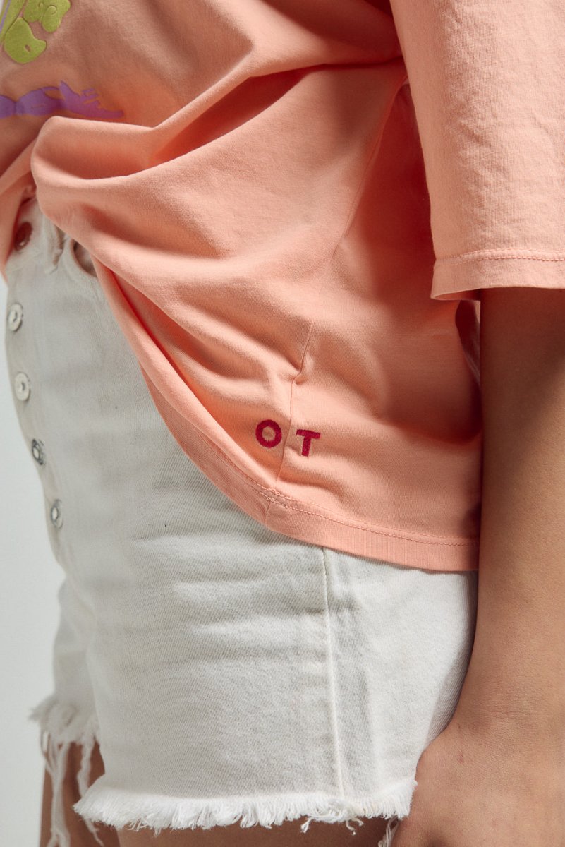 T - SHIRT EITAN CORAIL XS - ONE TEE