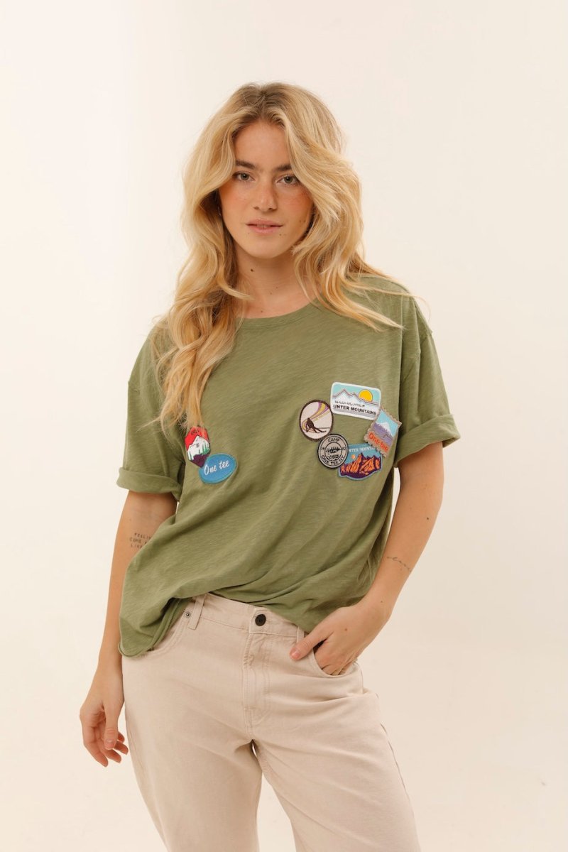 T - SHIRT GASTON KAKI XS - ONE TEE