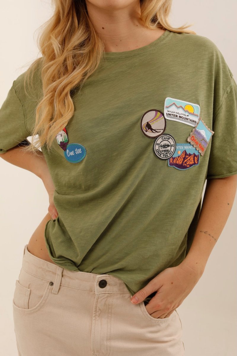 T - SHIRT GASTON KAKI XS - ONE TEE