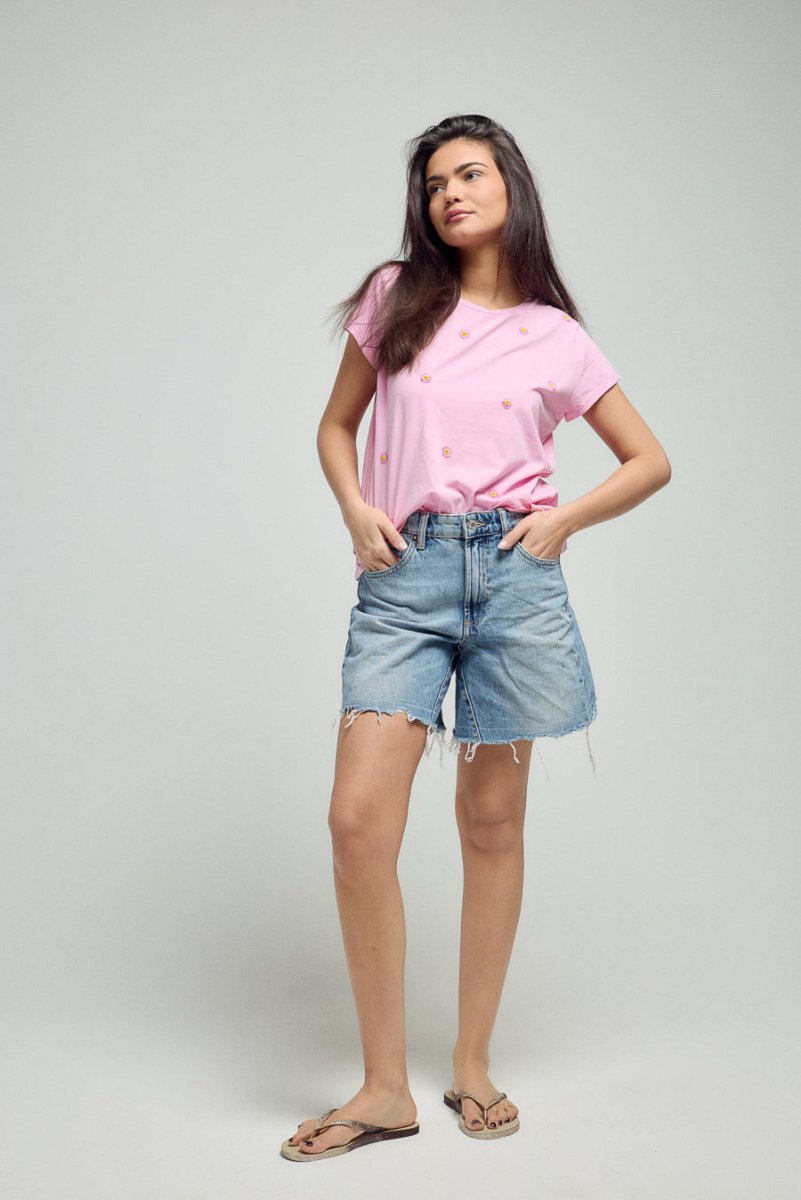 T - SHIRT JO PINK XS - ONE TEE
