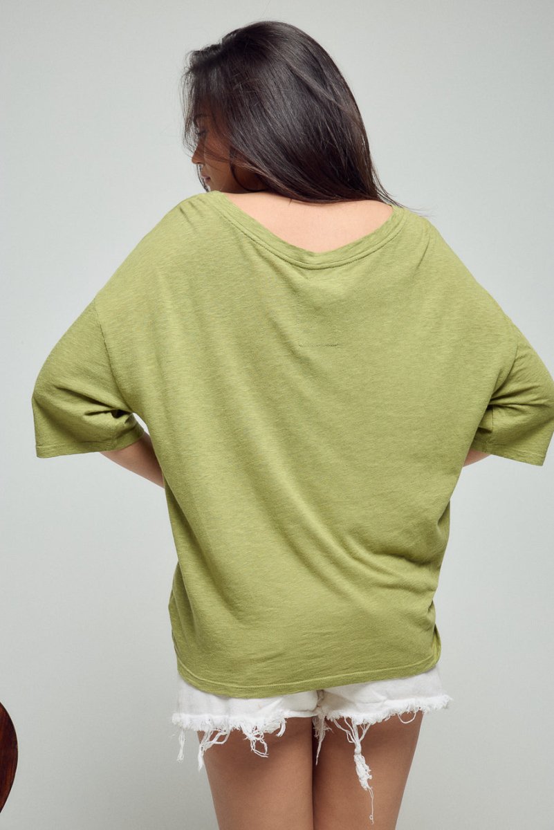 T - SHIRT JUDITH KAKI XS - ONE TEE