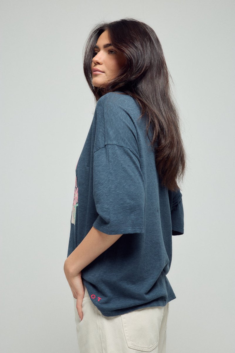 T - SHIRT JUDITH NAVY XS - ONE TEE