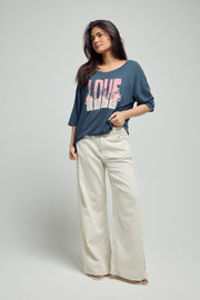 T - SHIRT JUDITH NAVY XS - ONE TEE