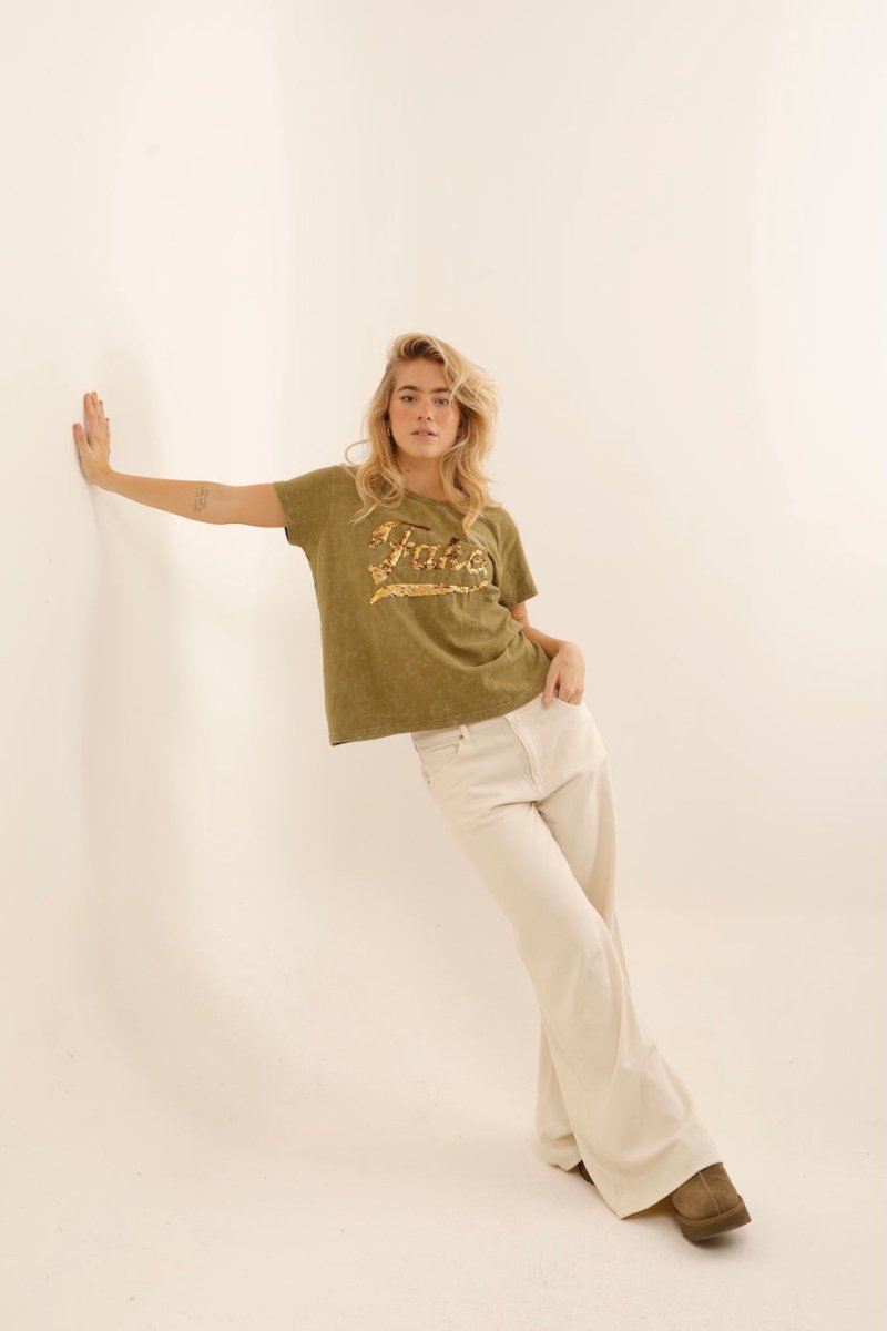 T - SHIRT KALIE KAKI XS - ONE TEE