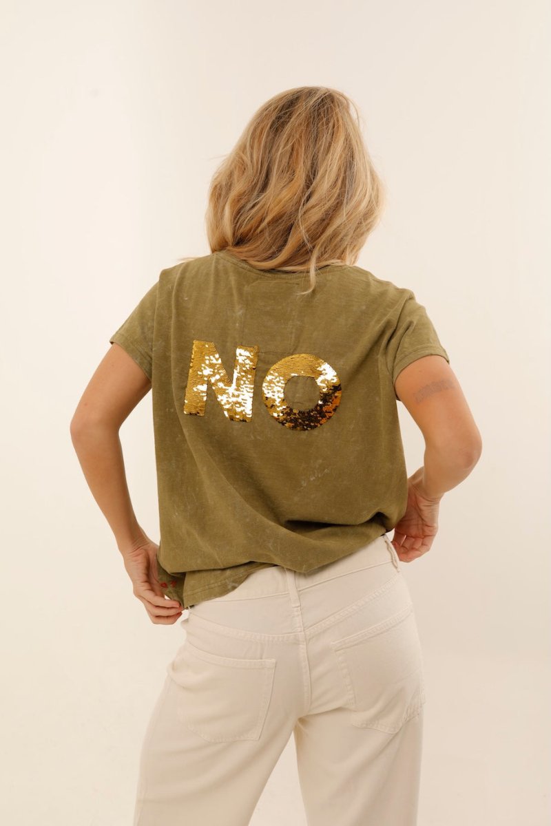 T - SHIRT KALIE KAKI XS - ONE TEE