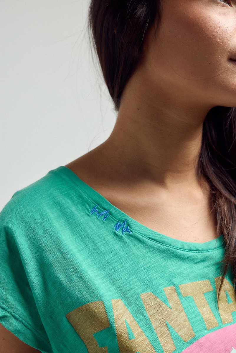 T - SHIRT MAZAL GREEN XS - ONE TEE