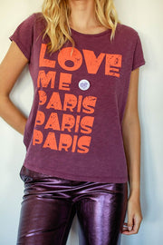 T - SHIRT PANAME PRUNE XS PRUNE - ONE TEE