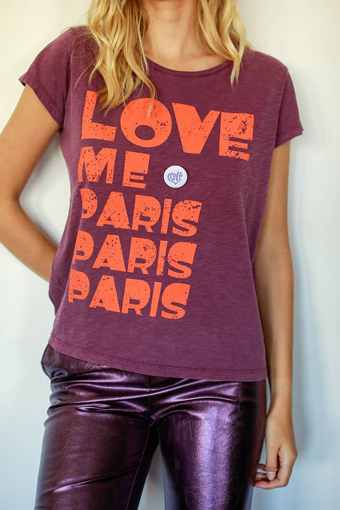 T - SHIRT PANAME PRUNE XS PRUNE - ONE TEE