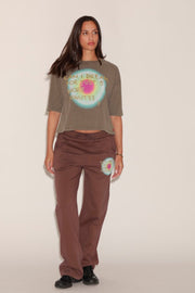 T - SHIRT RAY CHOCOLAT XS - ONE TEE