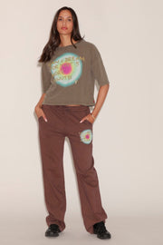 T - SHIRT RAY CHOCOLAT XS - ONE TEE