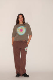 T - SHIRT RAY CHOCOLAT XS - ONE TEE