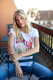 T - SHIRT VANESSA A couleur XS BLANC - ONE TEE