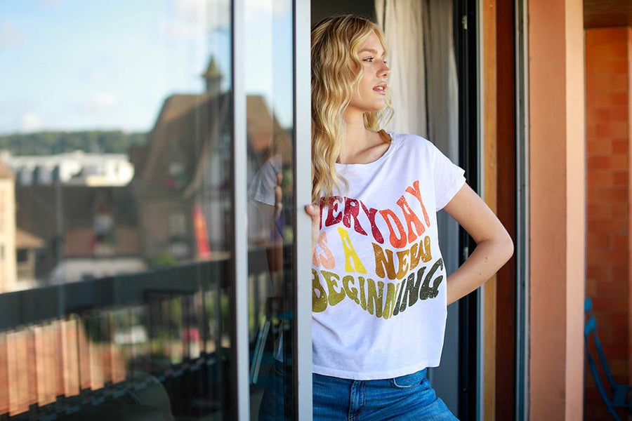 T - SHIRT VANESSA A couleur XS BLANC - ONE TEE