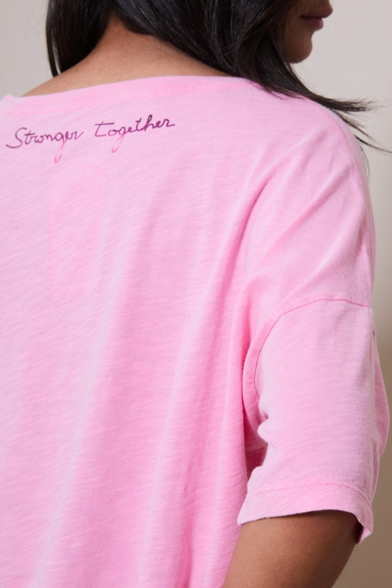 T - SHIRT VÉRONIKA PINK XS PINK - ONE TEE X VERONIKA LOUBRY