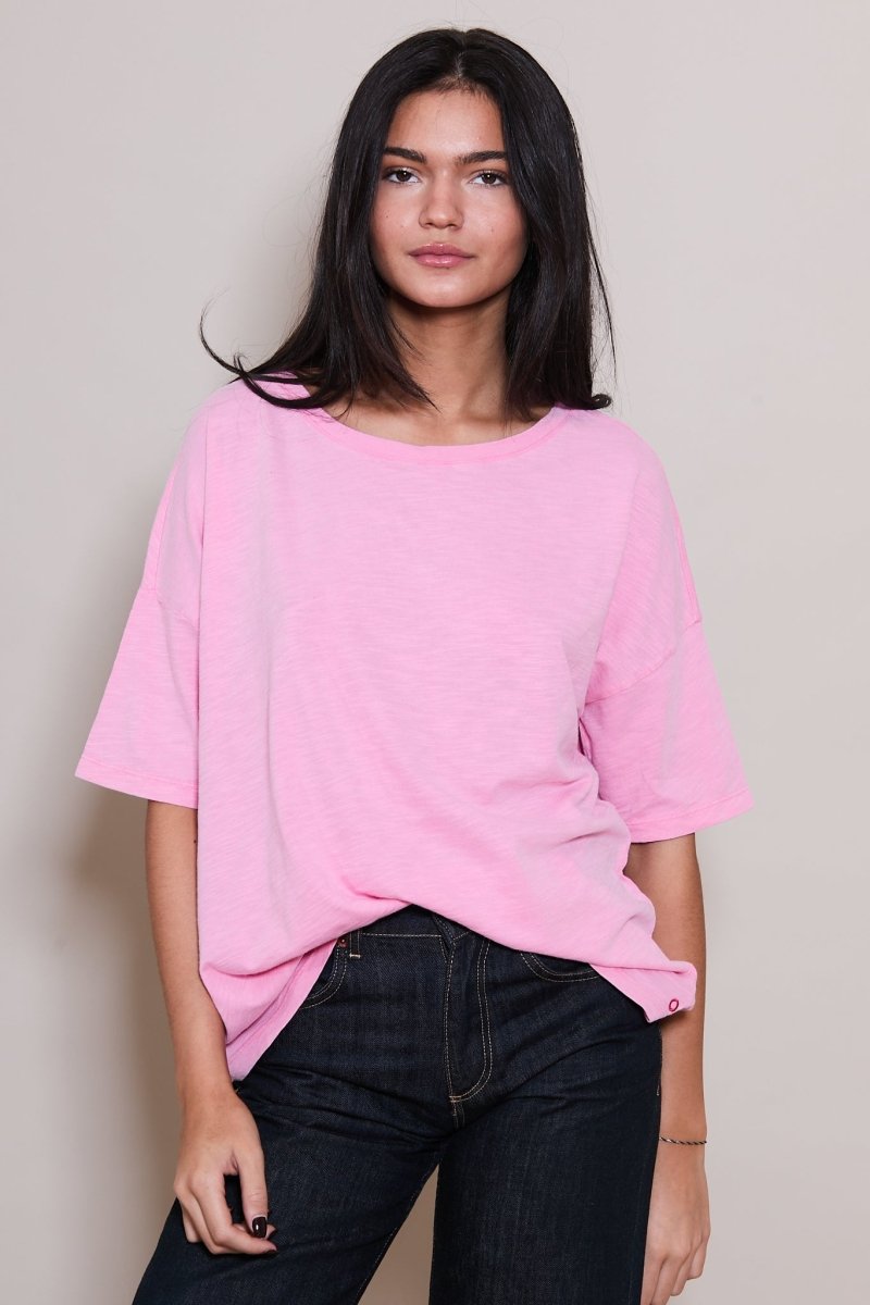 T - SHIRT VÉRONIKA PINK XS PINK - ONE TEE X VERONIKA LOUBRY