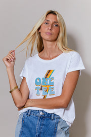 AVA 80'S WHITE T-SHIRT