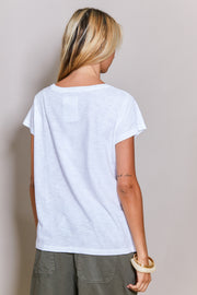 AVA 70'S WHITE T-SHIRT