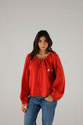 BLOUSE BONNIE CRIMSON