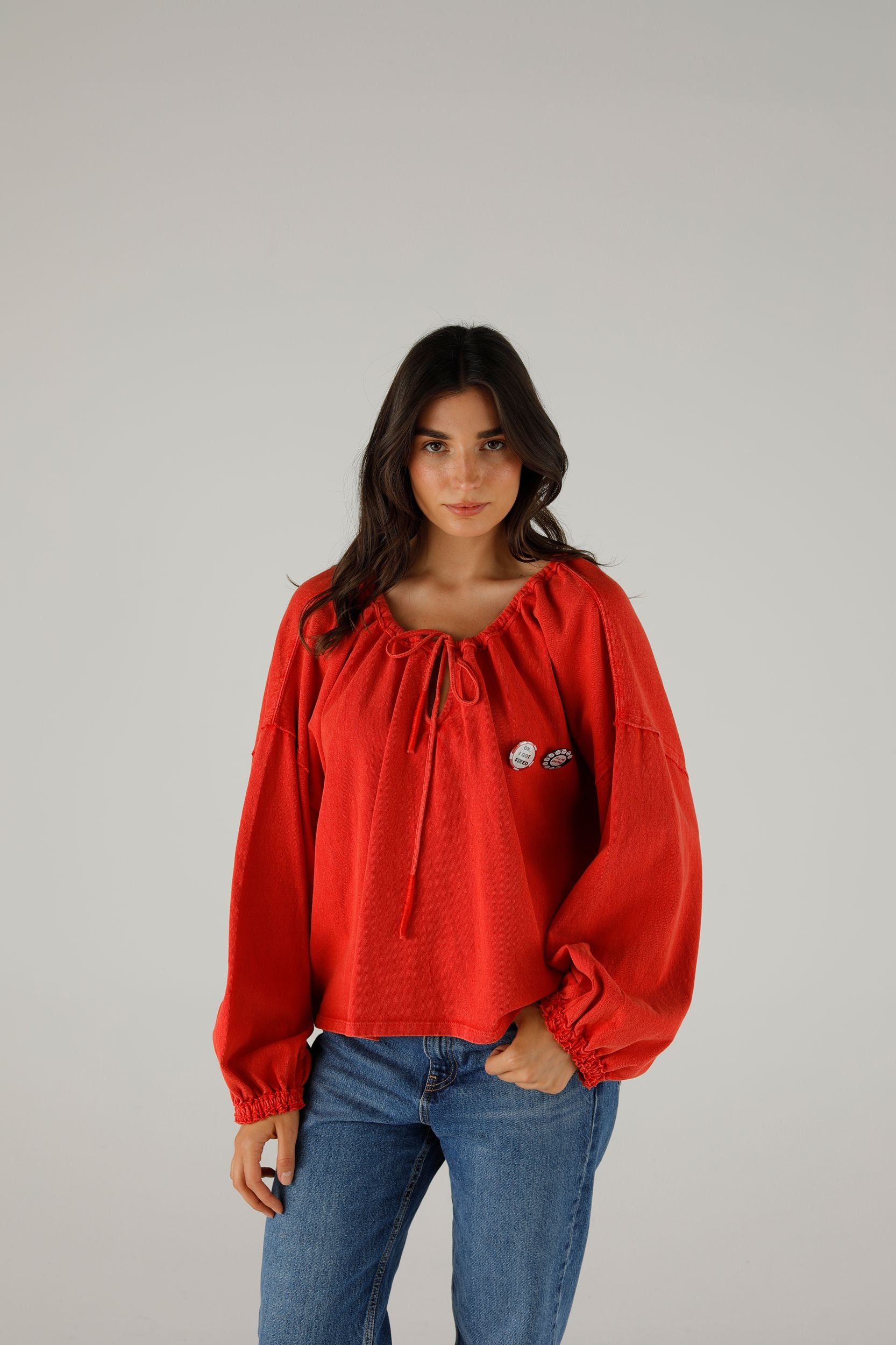 BLOUSE BONNIE CRIMSON