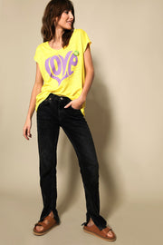 T-SHIRT ANNA LIN YELLOW