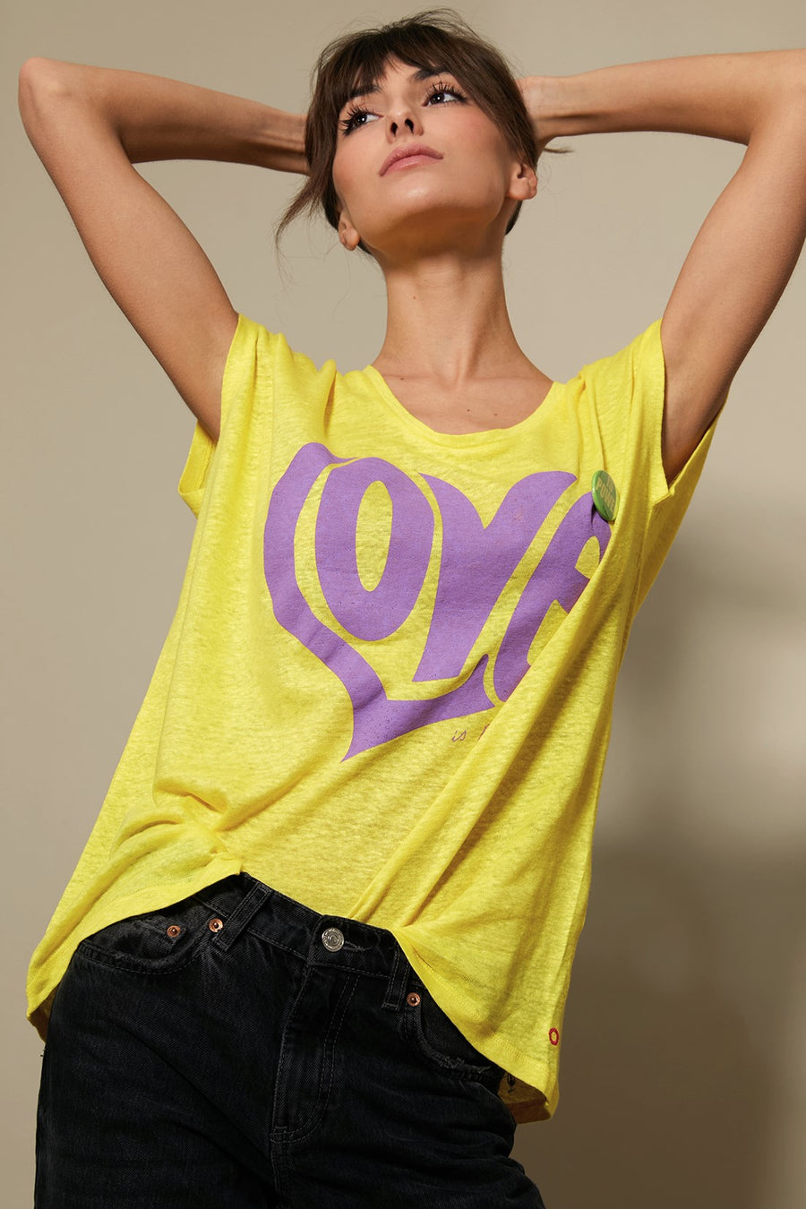 T-SHIRT ANNA LIN YELLOW