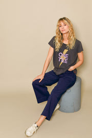 AVA CARBON PARMA GLITTER T-SHIRT