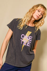 AVA CARBON PARMA GLITTER T-SHIRT