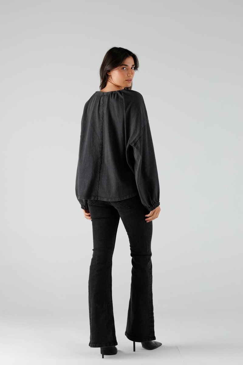BLOUSE BONNIE SLATE XS/S SLATE - ONE TEE