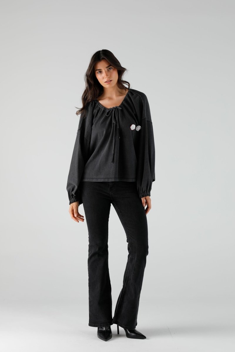 BLOUSE BONNIE SLATE XS/S SLATE - ONE TEE