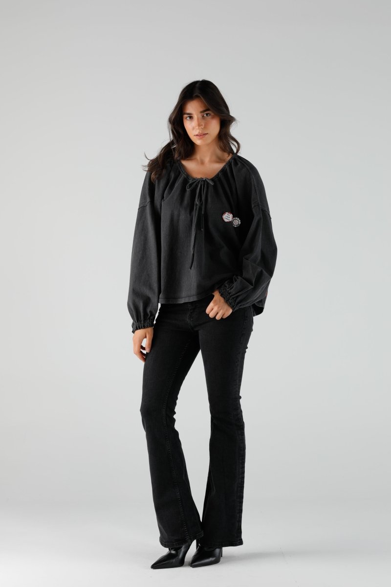 BLOUSE BONNIE SLATE XS/S SLATE - ONE TEE