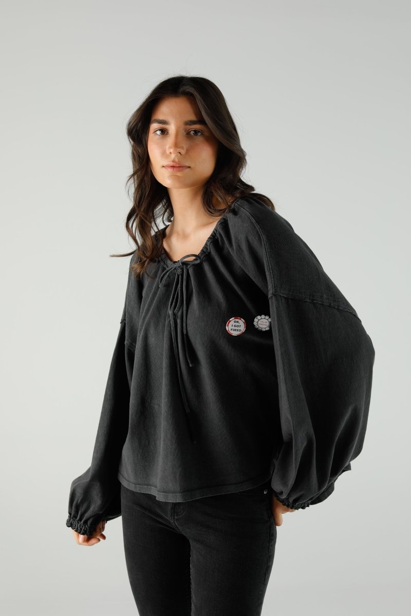 BLOUSE BONNIE SLATE XS/S SLATE - ONE TEE