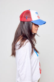 CASQUETTE PRAY FOR SUN RED / BLUE TU - ONE TEE