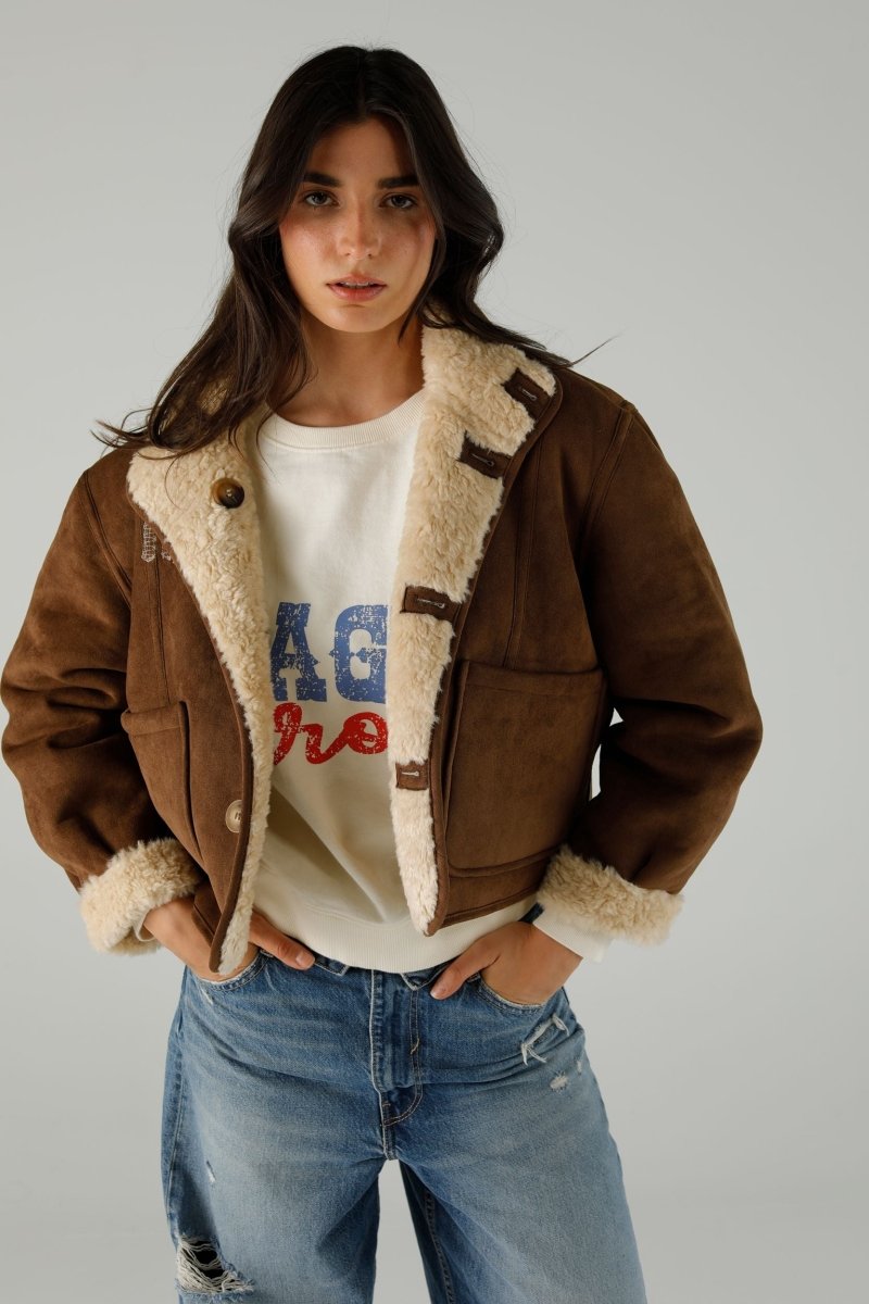 COAT REBECCA IVORY XS/S IVORY - ONE TEE