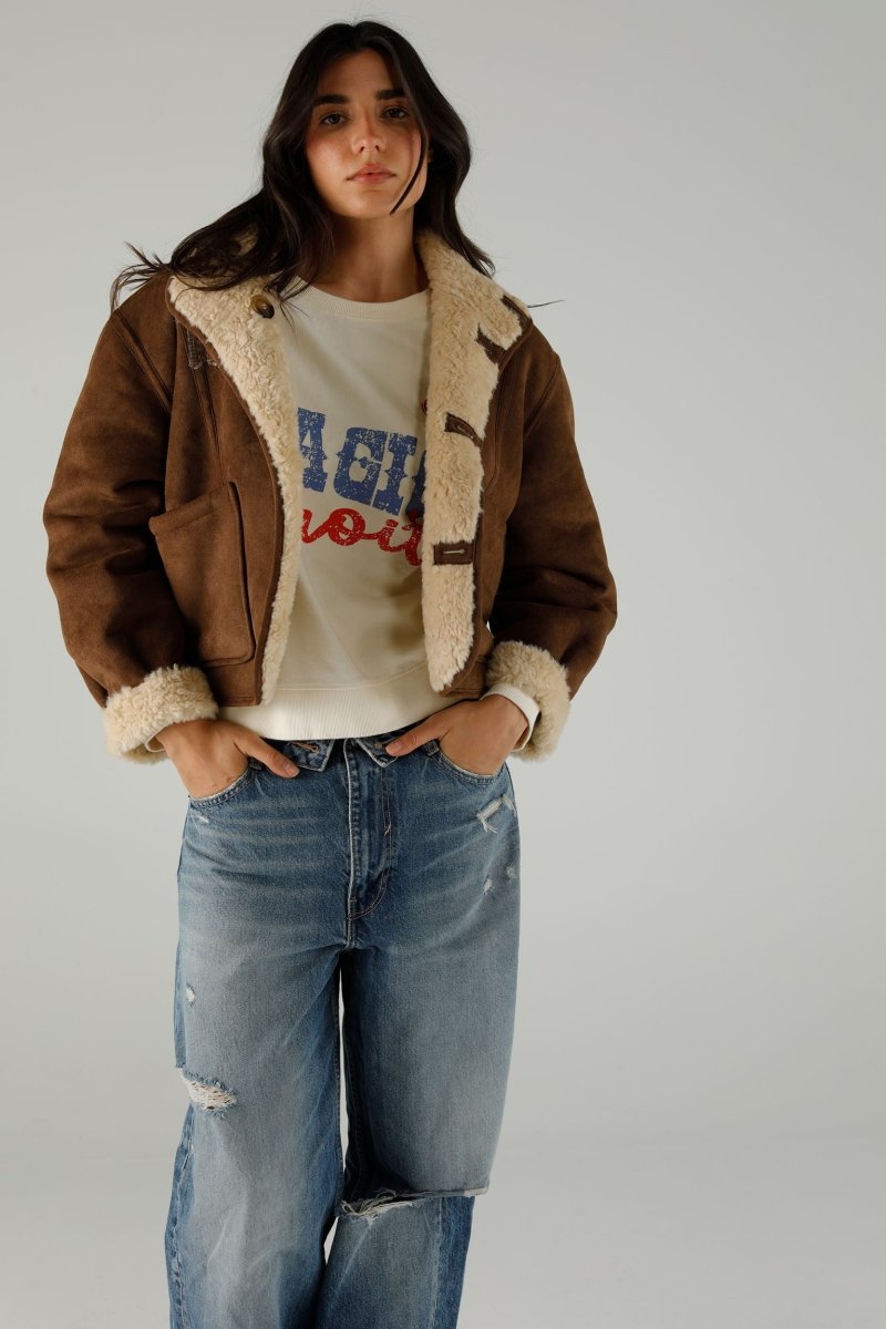 COAT REBECCA IVORY XS/S IVORY - ONE TEE