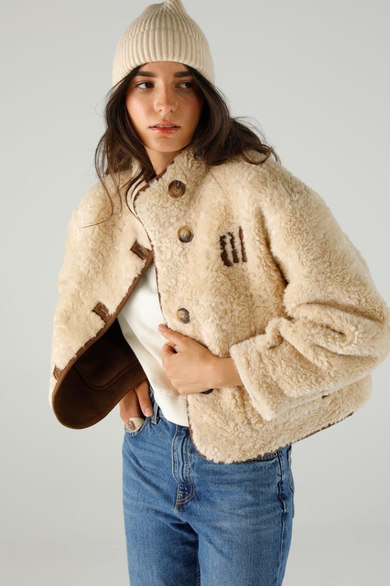COAT REBECCA IVORY XS/S IVORY - ONE TEE