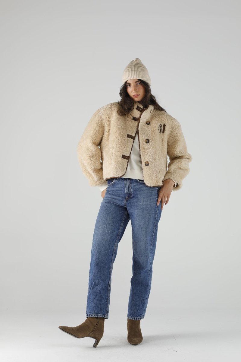 COAT REBECCA IVORY XS/S IVORY - ONE TEE