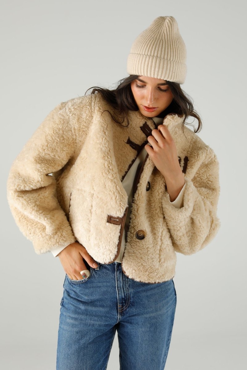COAT REBECCA IVORY XS/S IVORY - ONE TEE