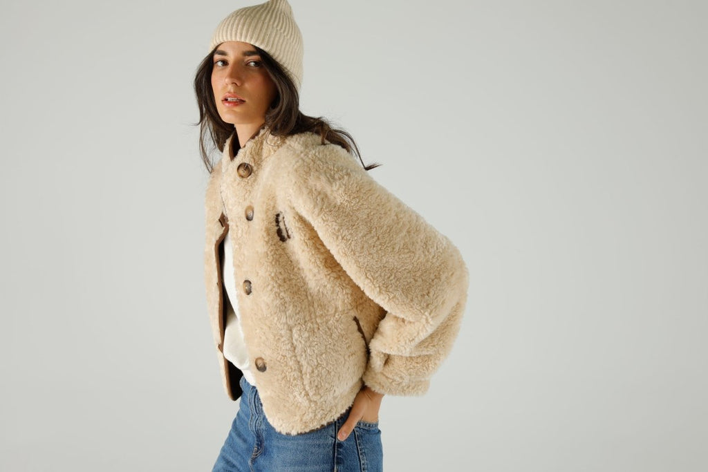 COAT REBECCA IVORY XS/S IVORY - ONE TEE