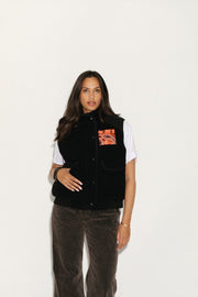 GILET SHERPA ERIKA BLACK S/M - ONE TEE