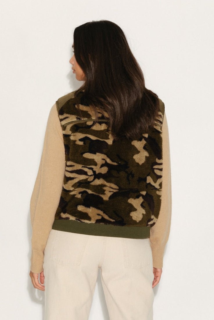 GILET SHERPA ERIKA WHITE S/M - ONE TEE